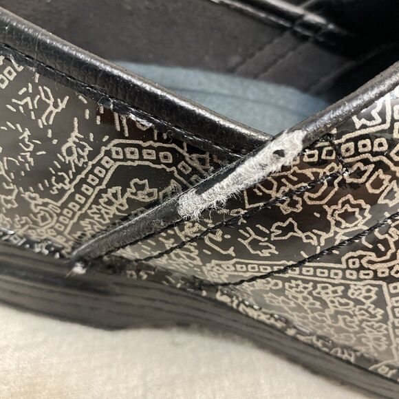 Dansko Women's Professional Metallic Floral Clog Size 39 Nursing US 8.5-9 - Picture 2 of 16